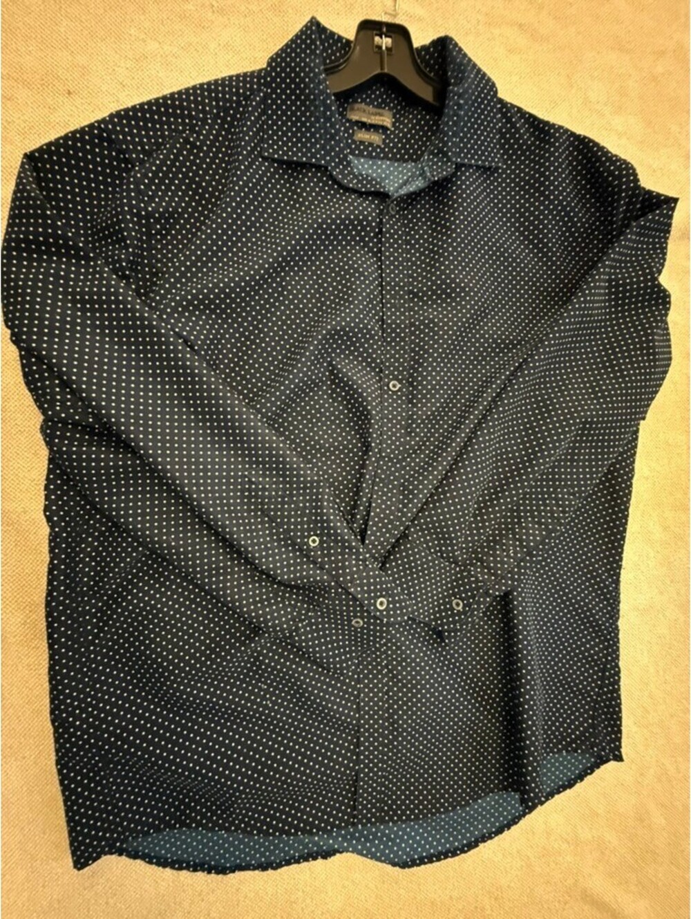 Black Label by Ruffini Slim Fit Men's Dress Shirt Size XL